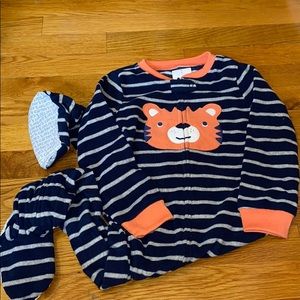 Tiger - Carter’s Boy’s Fleece Sleeper - 4T